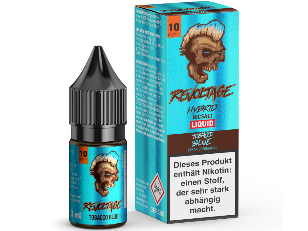 Revoltage - Tobacco Blue - 10ml Fertigliquid (Hybrid Nikotinsalz)