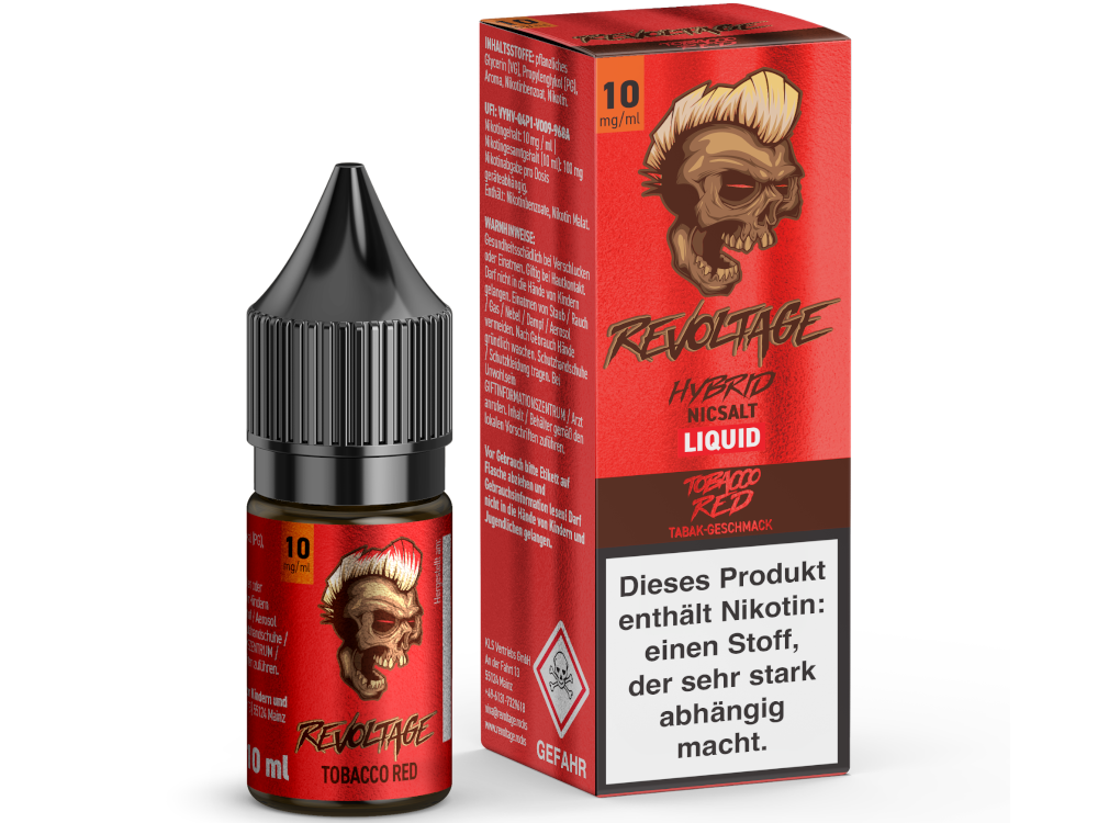 Revoltage - Tobacco Red - 10ml Fertigliquid (Hybrid Nikotinsalz)