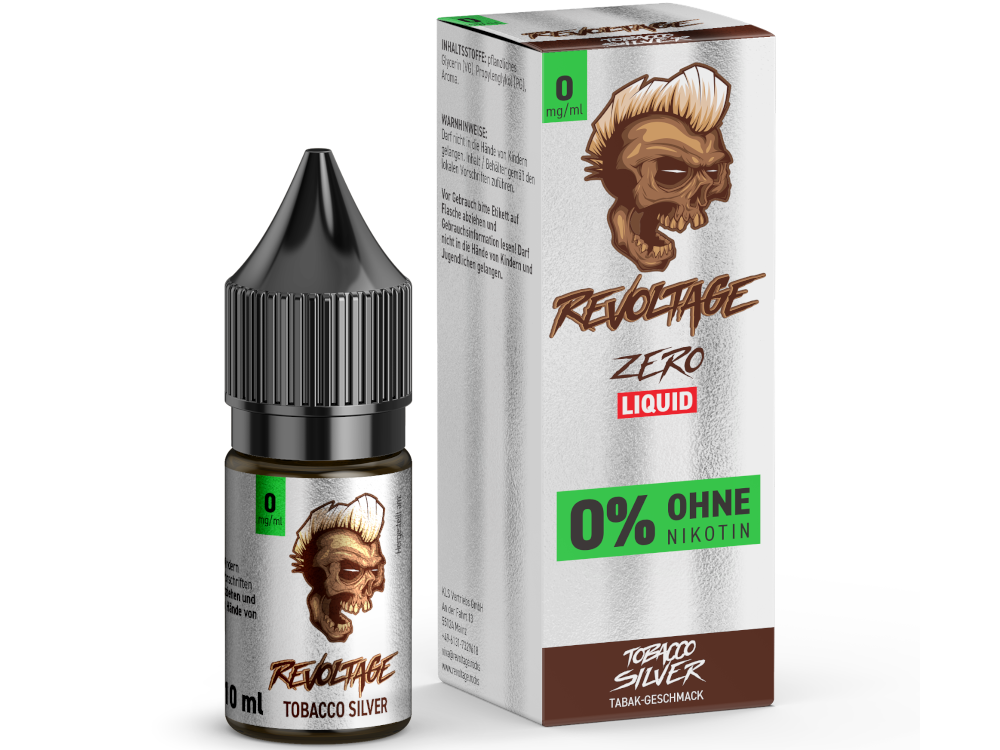 Revoltage - Tobacco Silver - 10ml Fertigliquid (Nikotinfrei)