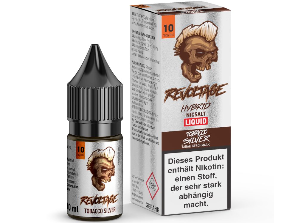Revoltage - Tobacco Silver - 10ml Fertigliquid (Hybrid Nikotinsalz)