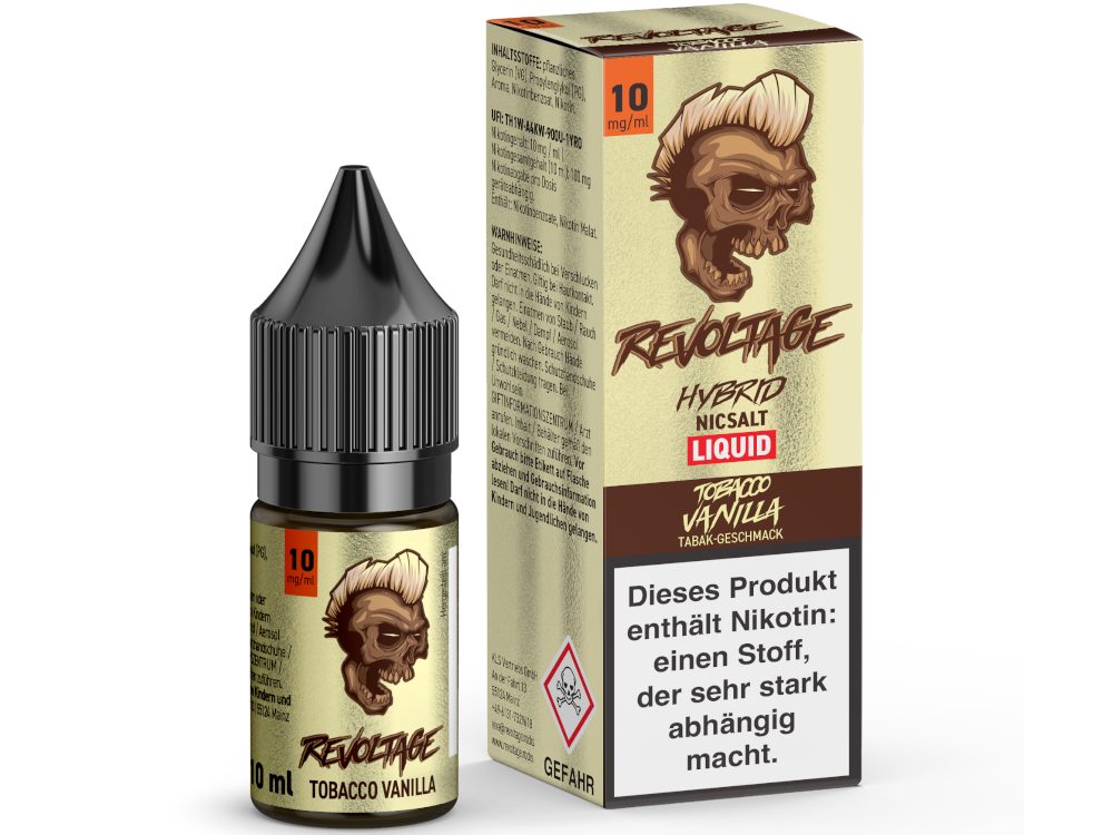 Revoltage - Tobacco Vanilla - 10ml Fertigliquid (Hybrid Nikotinsalz)
