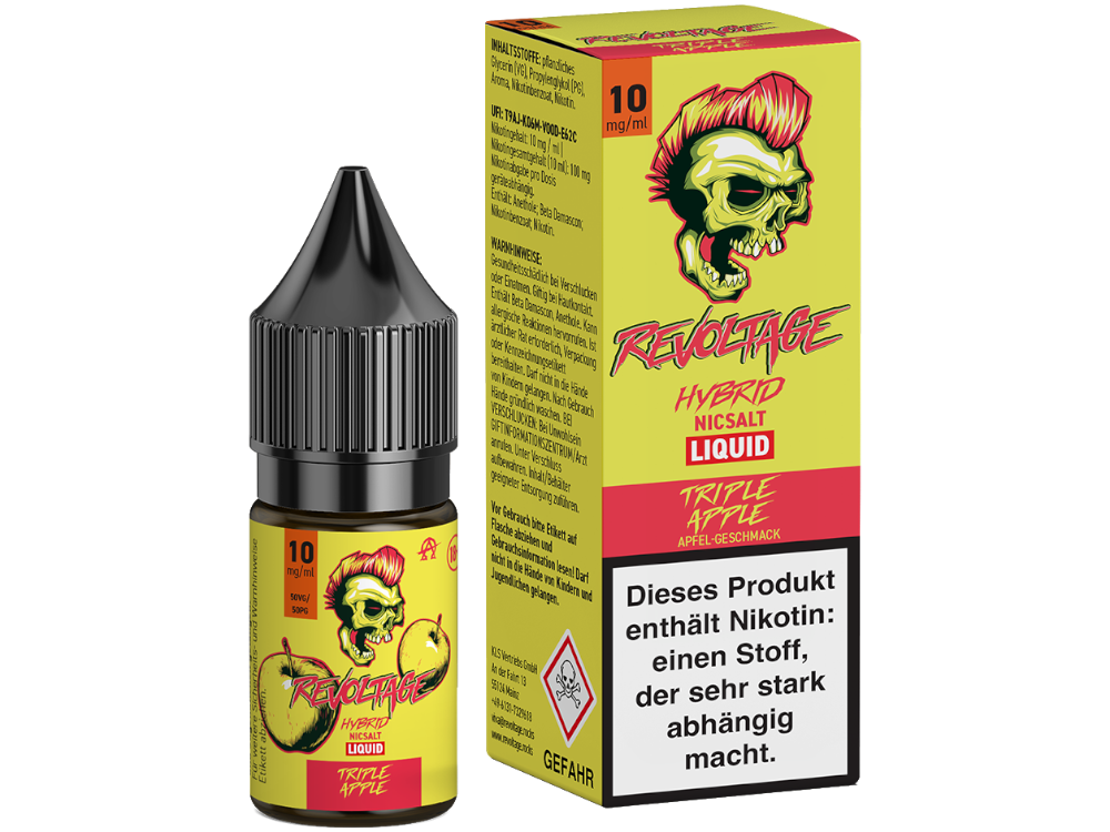 Revoltage - Triple Apple - 10ml Ready-to-Equip (Hybrid Nicotine Salt)
