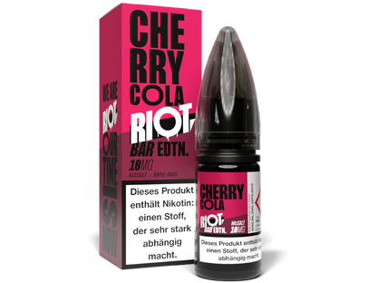 Riot Squad - BAR EDTN. - Cherry Cola - 10ml Fertigliquid (Nikotinsalz)