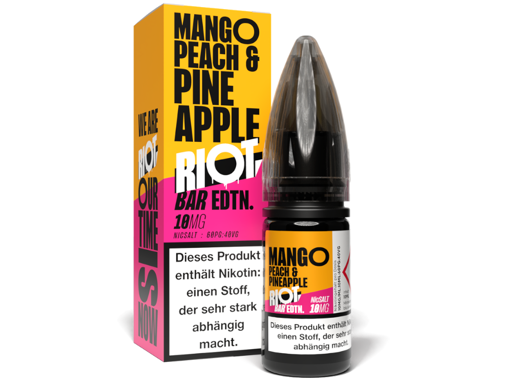 Riot Squad - BAR EDTN. - Mango Peach Pineapple - 10ml Fertigliquid (Nikotinsalz)