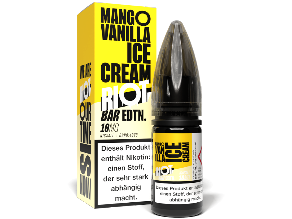Riot Squad - BAR EDTN. - Mango Vanilla Ice Cream - 10ml ready-to-eat liquid (nicotine salt)