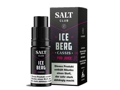 Salt Club - Flavorist Iceberg - Cassis - 10ml Fertigliquid (Nikotinsalz) - Cassis 1er Packung 10 mg/ml - Vapes4you