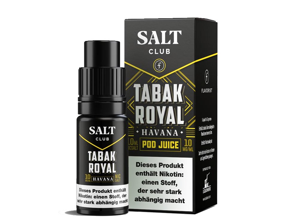 Salt Club - Flavorist Tabak Royal - Havana - 10ml Fertigliquid (Nikotinsalz) - Havana 1er Packung 20 mg/ml - Vapes4you