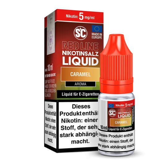 SC - Red Line Caramel - 10ml Fertigliquid (Nikotinfrei/Nikotinsalz) - 1er Packung 5 mg/ml - Vapes4you