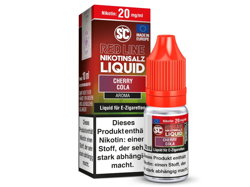 SC - Red Line Cherry Cola - 10ml Fertigliquid (Nikotinfrei/Nikotinsalz) - 1er Packung 10 mg/ml - Vapes4you