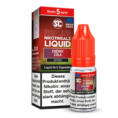 SC - Red Line Cherry Cola - 10ml Fertigliquid (Nikotinfrei/Nikotinsalz) - 1er Packung 5 mg/ml - Vapes4you