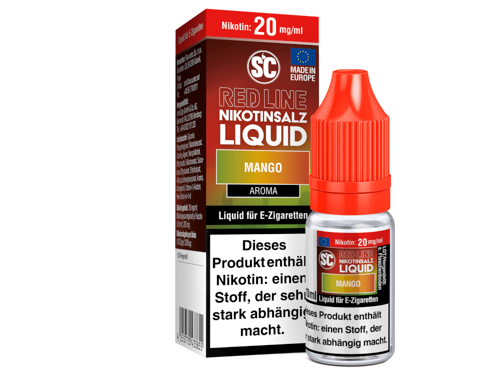 SC - Red Line - Mango - 10ml Fertigliquid (Nikotinfrei/Nikotinsalz) - 1er Packung 20 mg/ml - Vapes4you