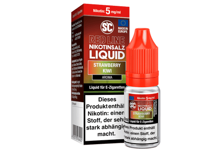SC - Red Line - Strawberry Kiwi - 10ml Fertigliquid (Nikotinfrei/Nikotinsalz) - 1er Packung 5 mg/ml - Vapes4you