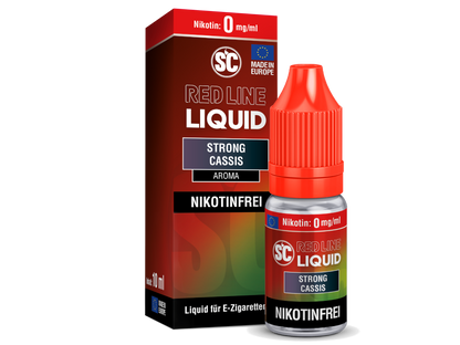 SC Red Line - Strong Cassis V2 - 10ml Fertigliquid (Nikotinfrei/Nikotinsalz)
