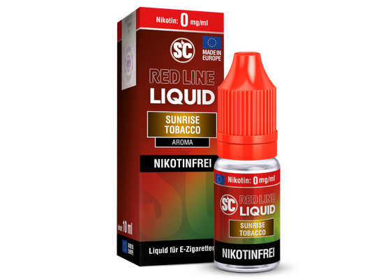 SC - Red Line - Sunrise Tobacco - 10ml Fertigliquid (Nikotinfrei/Nikotinsalz)