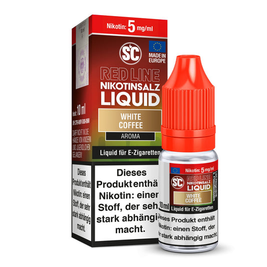 SC - Red Line - White Coffee - 10ml Fertigliquid (Nikotinfrei/Nikotinsalz) - 1er Packung 5 mg/ml - Vapes4you