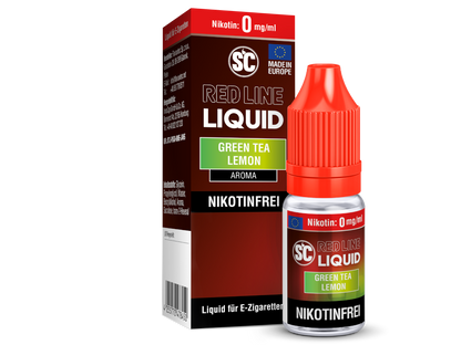 SC - Red Line - Green Tea Lemon - 10ml Fertigliquid (Nikotinfrei/Nikotinsalz)