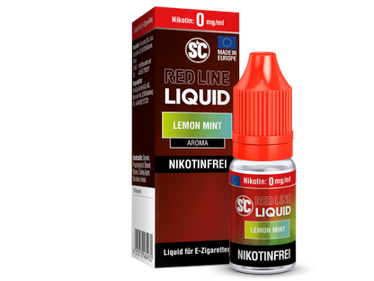 SC - Red Line - Lemon Mint - 10ml Fertigliquid (Nikotinfrei/Nikotinsalz)