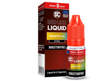 SC - Red Line - Pineapple Ice - 10ml Fertigliquid (Nikotinfrei/Nikotinsalz)