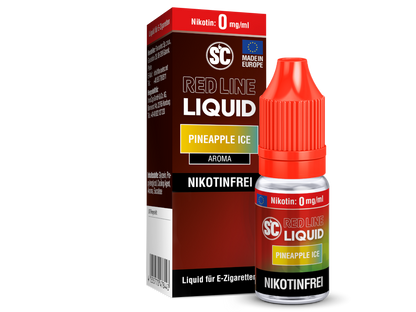 SC - Red Line - Pineapple Ice - 10ml Fertigliquid (Nikotinfrei/Nikotinsalz)