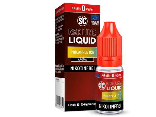 SC - Red Line - Pineapple Ice - 10ml Fertigliquid (Nikotinfrei/Nikotinsalz)