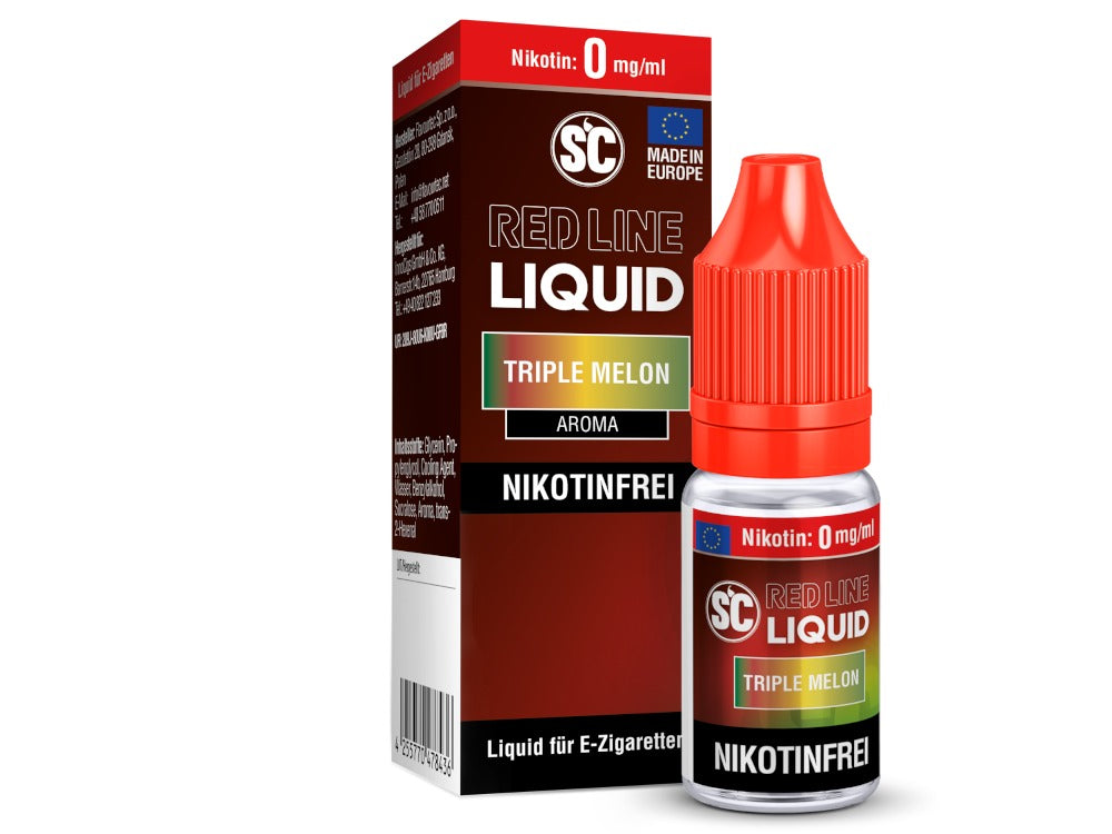SC - Red Line - Triple Melon 10ml Fertigliquid (Nikotinfrei/Nikotinsalz)