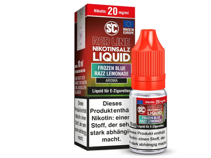 SC - Red Line - Frozen Blue Razz Lemonade - 10ml Fertigliquid (Nikotinfrei/Nikotinsalz)