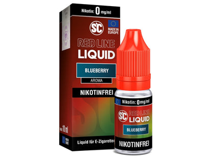 SC - Red Line - Blueberry - 10ml Fertigliquid (Nikotinfrei/Nikotin)