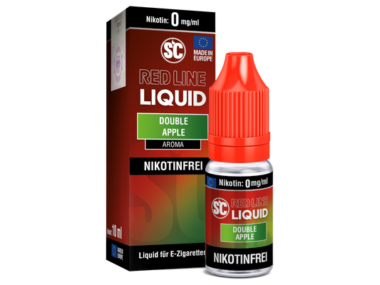 SC - Red Line - Double Apple - 10ml Fertigliquid (Nikotinfrei/Nikotin)