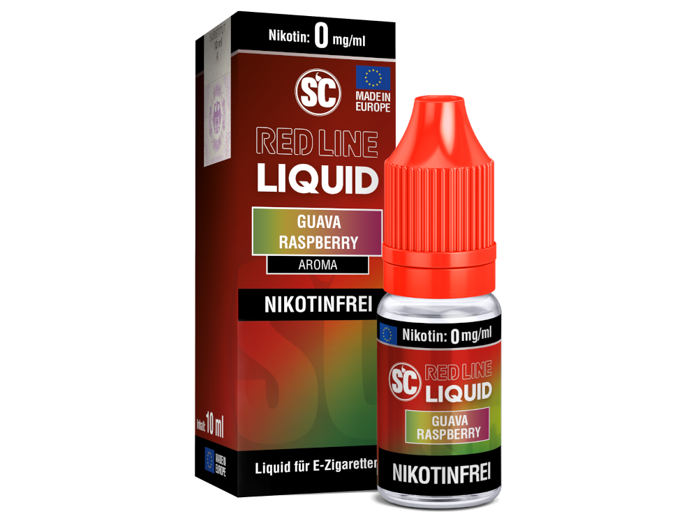 SC - Red Line - Guava Raspberry - 10ml Fertigliquid (Nikotinfrei/Nikotin)