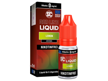 SC - Red Line - Lemon - 10ml Fertigliquid (Nikotinfrei/Nikotin)