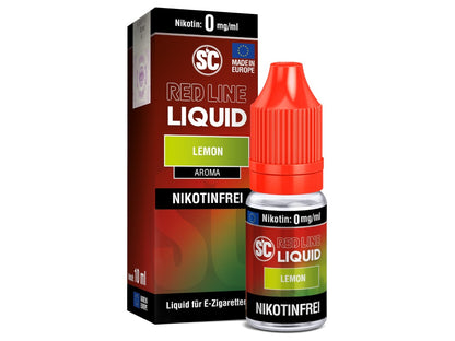 SC - Red Line - Lemon - 10ml Fertigliquid (Nikotinfrei/Nikotin)