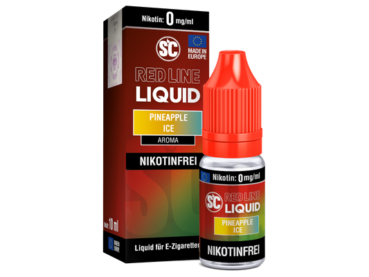 SC - Red Line - Pineapple Ice - 10ml Fertigliquid (Nikotinfrei/Nikotin)
