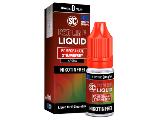 SC - Red Line - Pomegranate Strawberry - 10ml Fertigliquid (Nikotinfrei/Nikotin)
