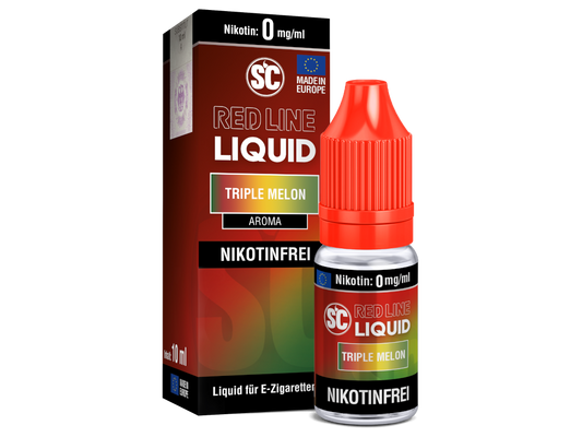 SC - Red Line - Triple Melon - 10ml Fertigliquid (Nikotinfrei/Nikotin)