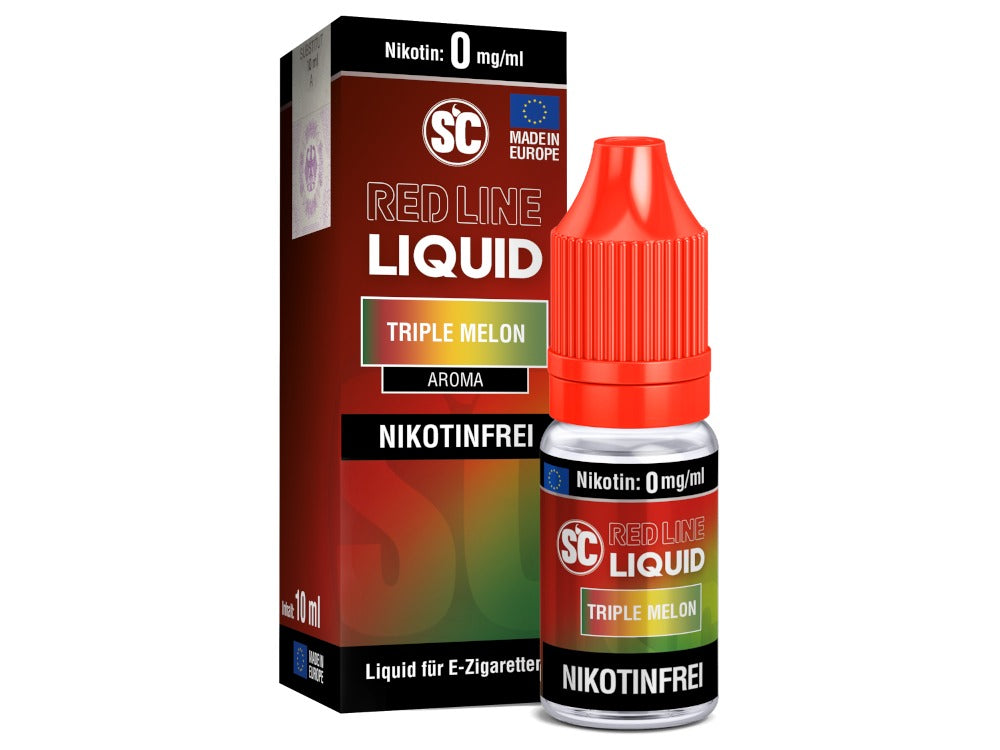 SC - Red Line - Triple Melon - 10ml Fertigliquid (Nikotinfrei/Nikotin)
