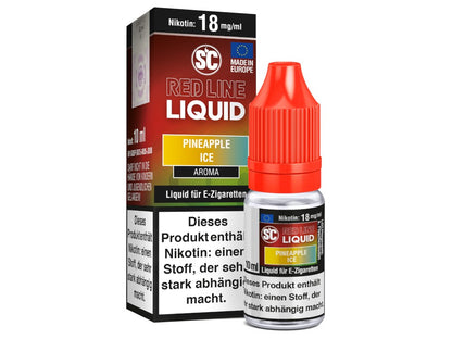 SC - Red Line - Pineapple Ice - 10ml Fertigliquid (Nikotinfrei/Nikotin)
