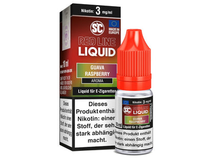 SC - Red Line - Guava Raspberry - 10ml Fertigliquid (Nikotinfrei/Nikotin)