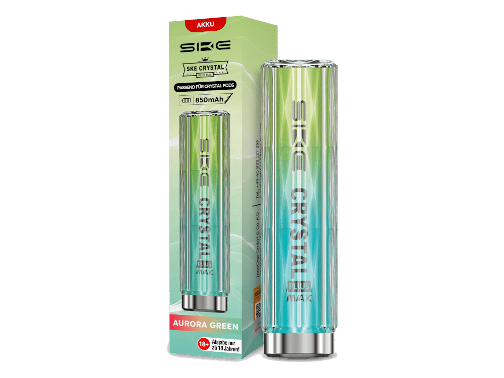 SKE - Crystal Plus MAX - 850mAh Akku (Für Prefilled Pods) - aurora - grün 1er Packung - Vapes4you