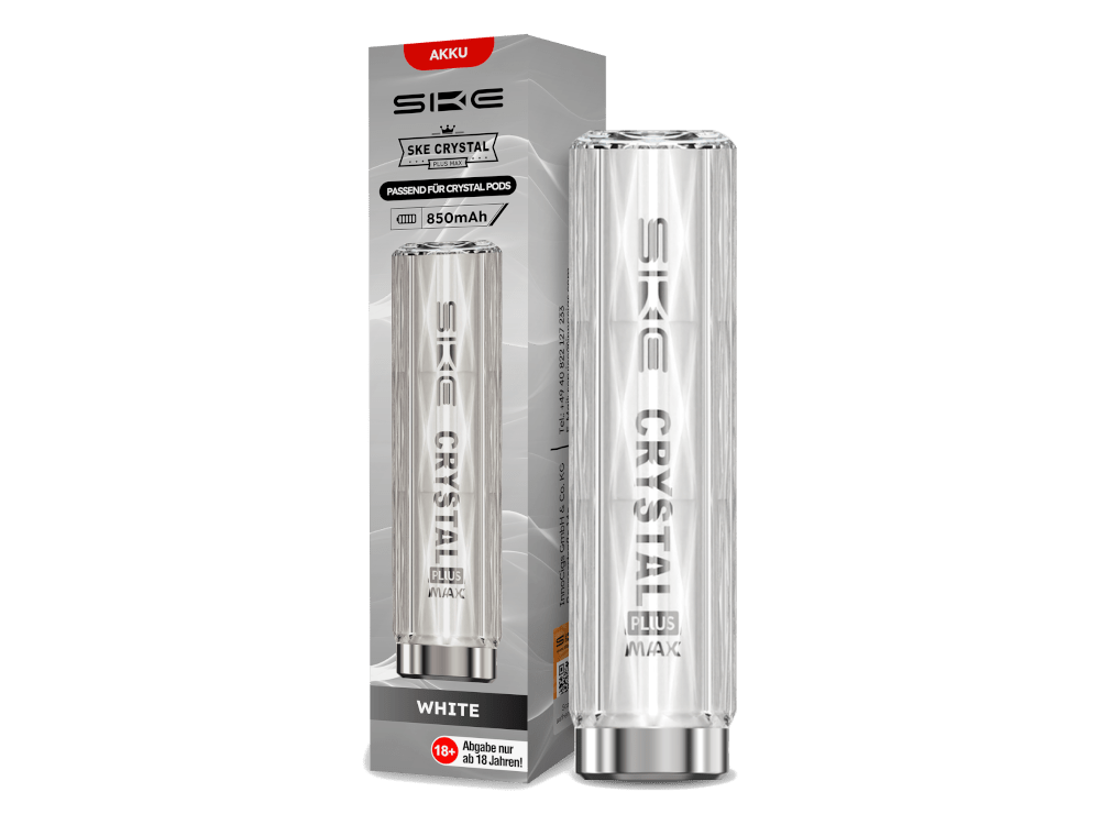 SKE - Crystal Plus MAX - 850mAh Akku (Für Prefilled Pods) - weiß 1er Packung - Vapes4you