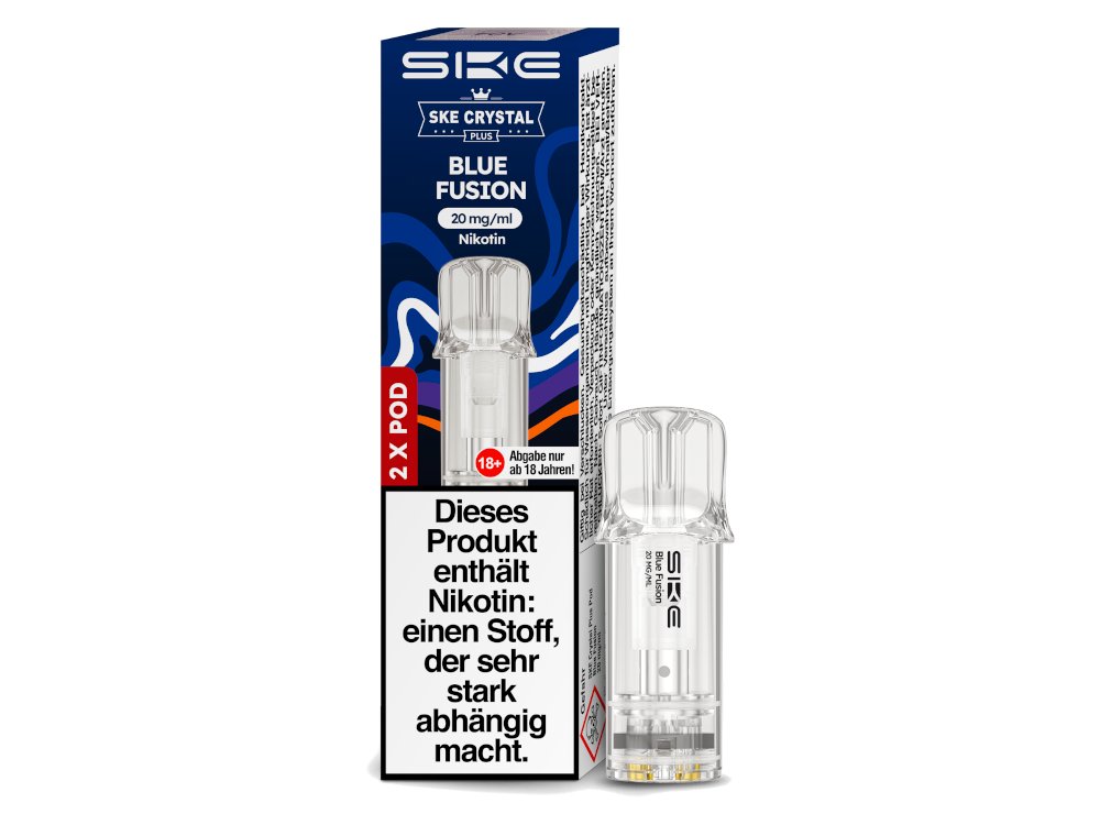 SKE - Crystal Plus - Prefilled Pods (2 Stück pro Packung) - Blue Fusion 1er Packung - Vapes4you