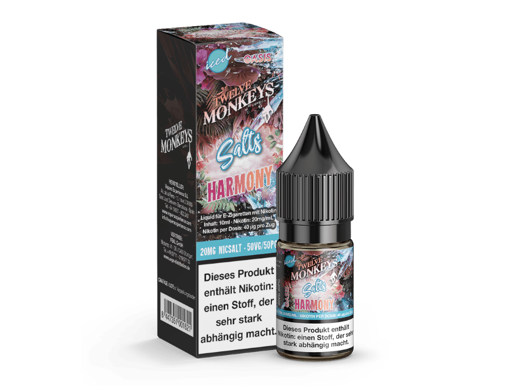 Twelve Monkeys - Iced - Harmony - 10ml Fertigliquid (Nikotinsalz) - Harmony 1er Packung 20 mg/ml - Vapes4you