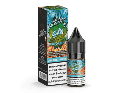 Twelve Monkeys - Iced - Mangabeys - 10ml Fertigliquid (Nikotinsalz) - Mangabeys 1er Packung 20 mg/ml - Vapes4you