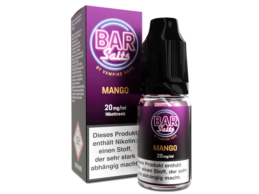 Vampire Vape - Bar Salts Mango - 10ml Fertigliquid (Nikotinsalz) - Mango 1er Packung 20 mg/ml - Vapes4you