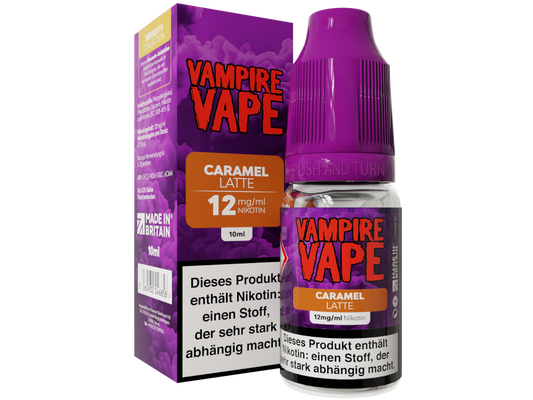Vampire Vape - Dessert Collection - Caramel Latte - 10ml Fertigliquid (Nikotin)