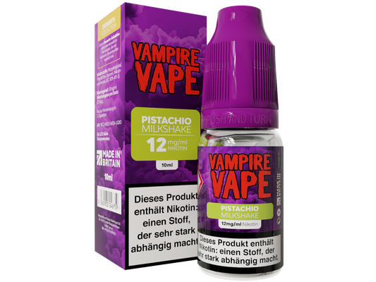 Vampire Vape - Dessert Collection - Pistachio Milkshake - 10ml Fertigliquid (Nikotin)