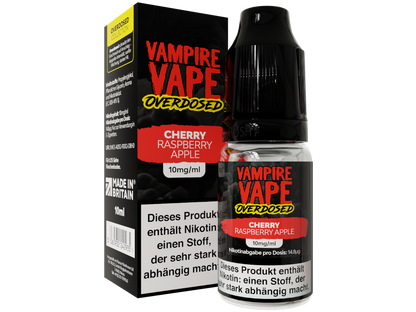 Vampire Vape Overdosed - Cherry Raspberry Apple - 10ml Fertigliquid (Nikotinsalz)