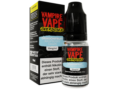 Vampire Vape Overdosed - Dragonfruit Raspberry Grape - 10ml Fertigliquid (Nikotinsalz)