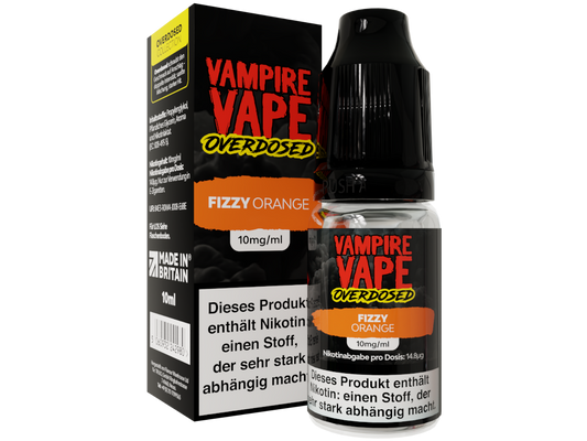 Vampire Vape Overdosed - Fizzy Orange - 10ml Fertigliquid (Nikotinsalz)