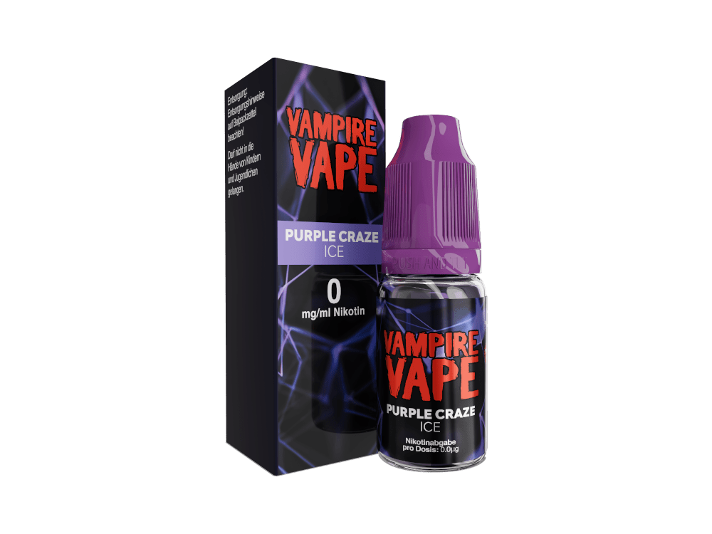Vampire Vape - Purple Craze Ice - 10ml Fertigliquid (Nikotinfrei/Nikotin) - 1er Packung 0 mg/ml - Vapes4you