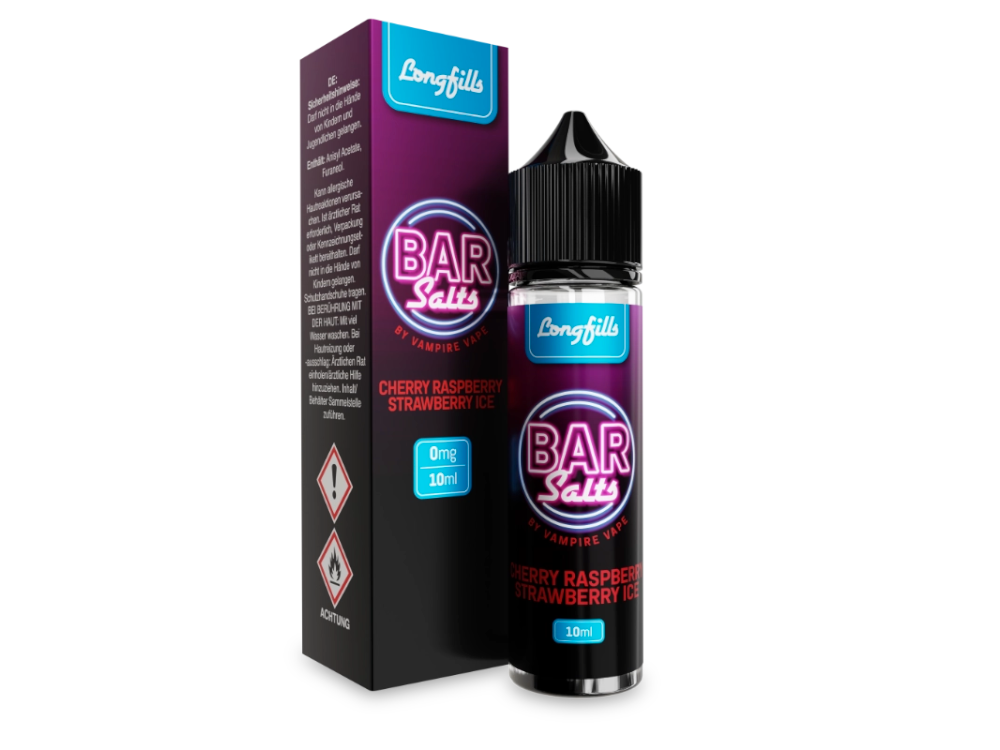 Vampire Vape - Bar Salts - Cherry Raspberry Strawberry Ice - Longfill Aroma 10ml (60ml Flasche)